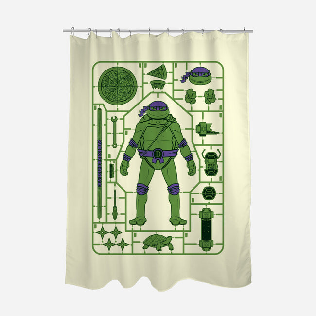 Donatello Model Sprue-none polyester shower curtain-danielmorris1993