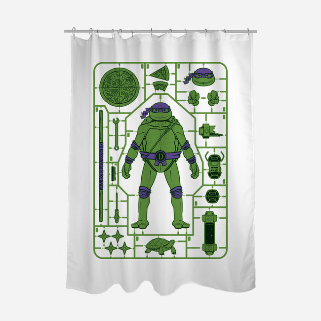 Donatello Model Sprue-none polyester shower curtain-danielmorris1993