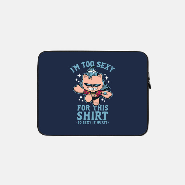 Too Sexy For This Shirt-none zippered laptop sleeve-Boggs Nicolas