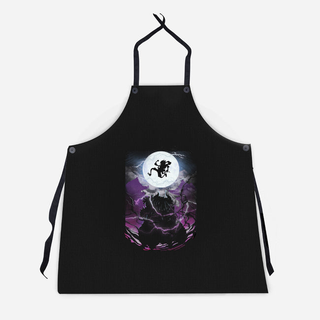 Nika Moonlight-unisex kitchen apron-fanfabio