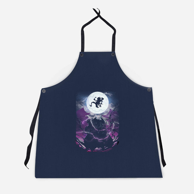 Nika Moonlight-unisex kitchen apron-fanfabio