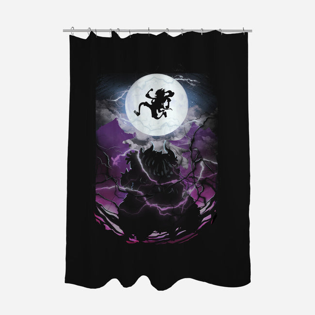 Nika Moonlight-none polyester shower curtain-fanfabio