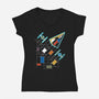 Vanguard Empire-womens v-neck tee-NMdesign