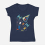 Vanguard Empire-womens v-neck tee-NMdesign