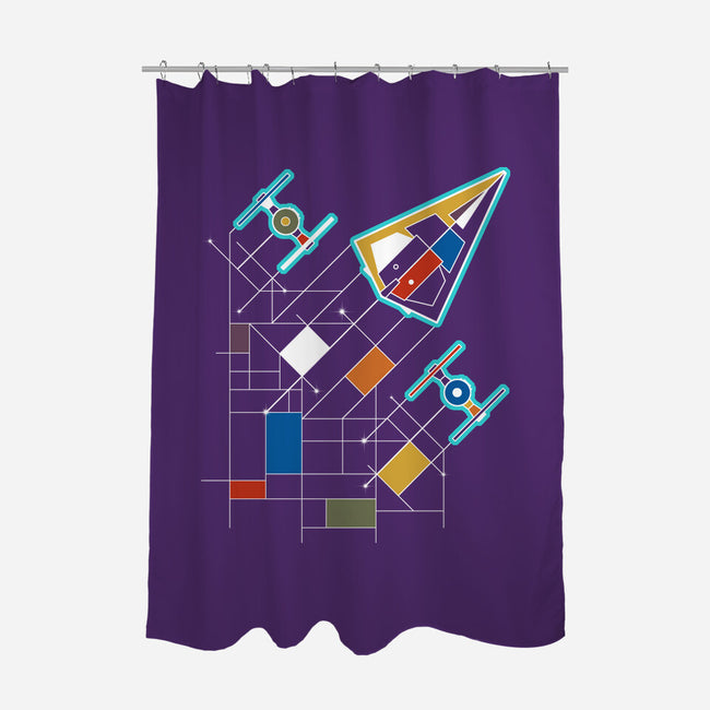 Vanguard Empire-none polyester shower curtain-NMdesign