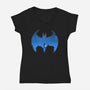 Bat Cave-womens v-neck tee-Art_Of_One