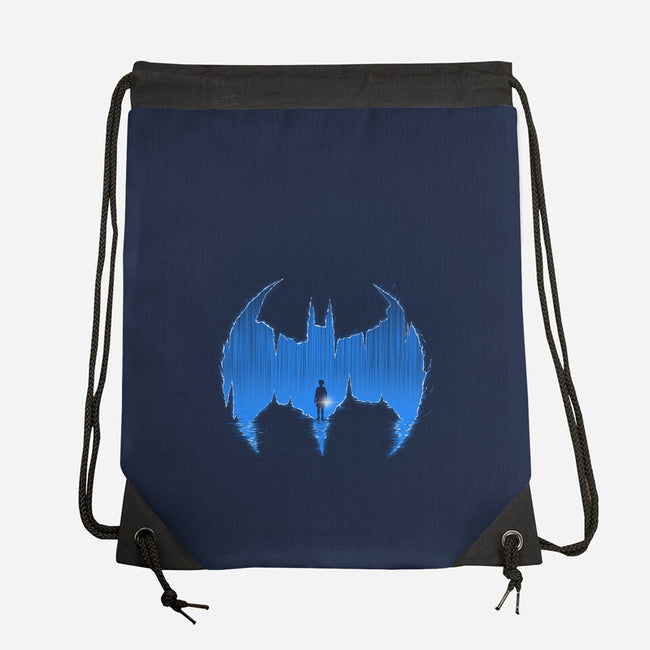 Bat Cave-none drawstring bag-Art_Of_One