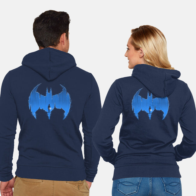 Bat Cave-unisex zip-up sweatshirt-Art_Of_One