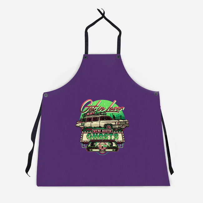 We're Bustin' Ghosts-unisex kitchen apron-momma_gorilla