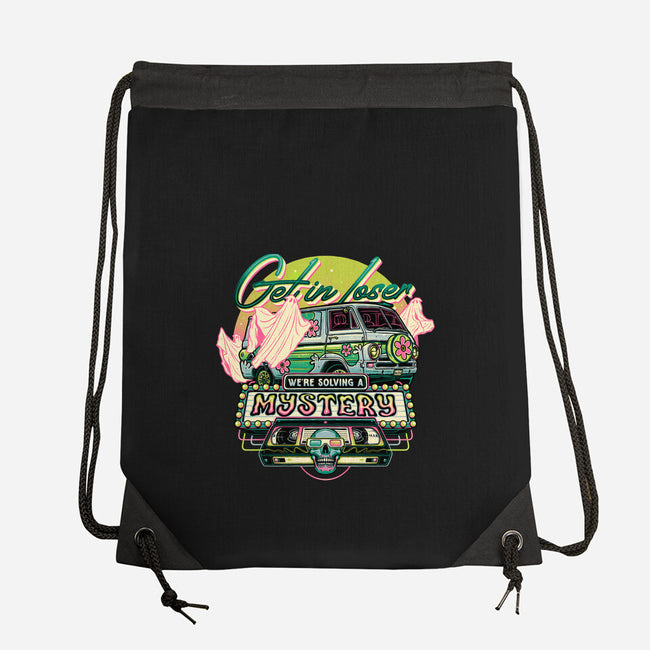 Solving A Mystery-none drawstring bag-momma_gorilla