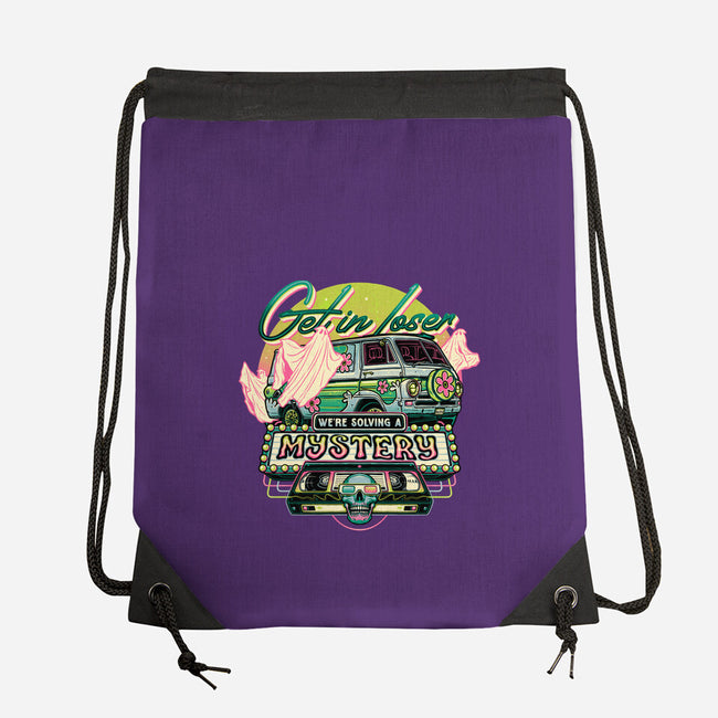 Solving A Mystery-none drawstring bag-momma_gorilla