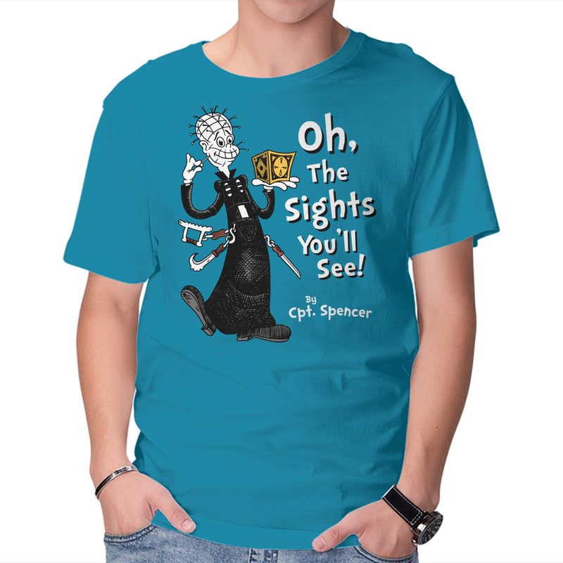Oh The Sights You'll See-mens basic tee-Nemons by TeeFury