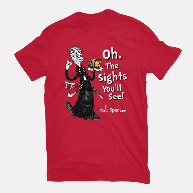 Oh The Sights You'll See-womens fitted tee-Nemons
