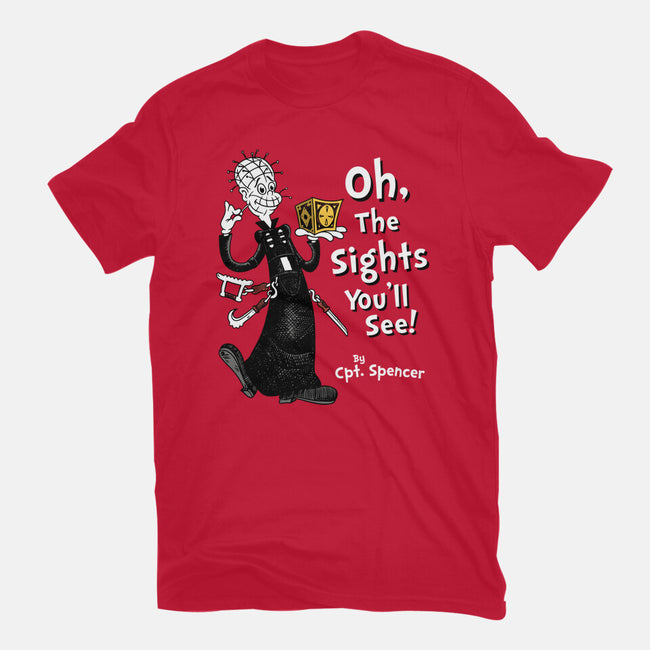 Oh The Sights You'll See-youth basic tee-Nemons