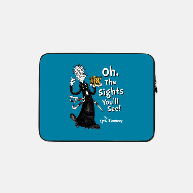 Oh The Sights You'll See-none zippered laptop sleeve-Nemons