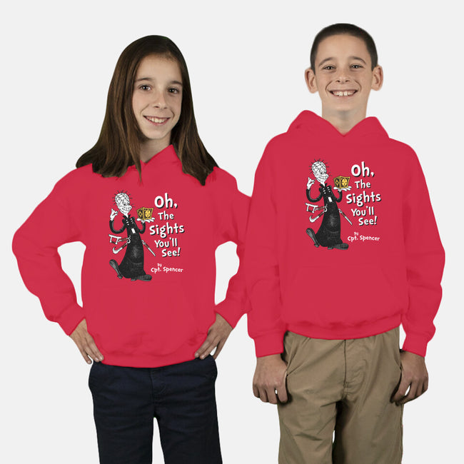 Oh The Sights You'll See-youth pullover sweatshirt-Nemons