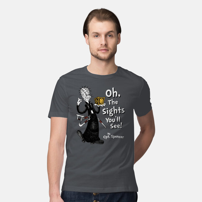 Oh The Sights You'll See-mens premium tee-Nemons