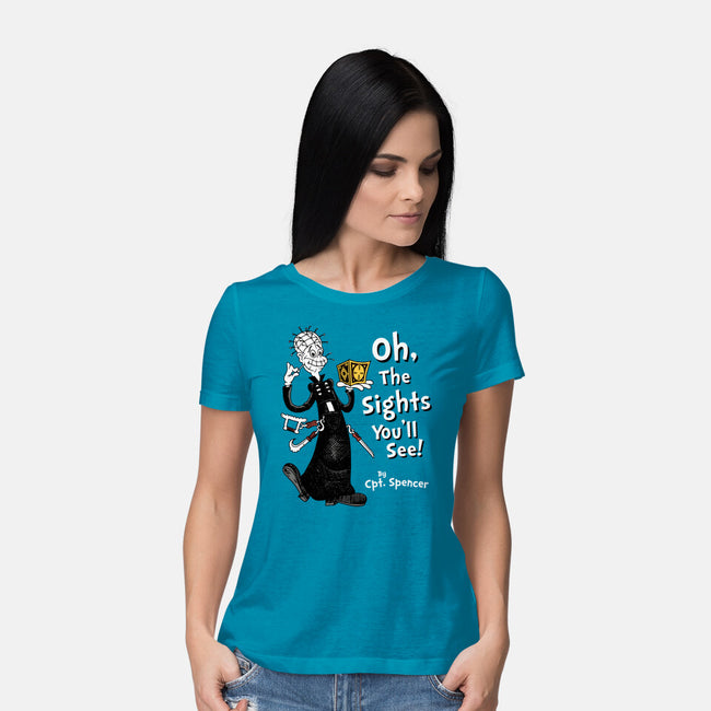 Oh The Sights You'll See-womens basic tee-Nemons