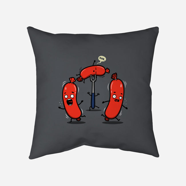Wurst Nightmare-none removable cover throw pillow-Boggs Nicolas