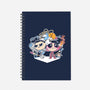 Shark And Lava-none dot grid notebook-naomori