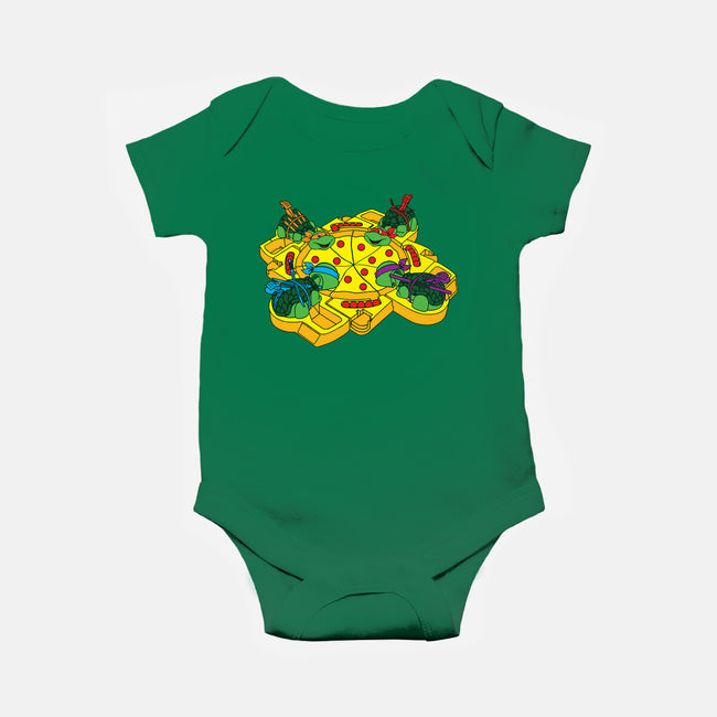 Hungry Hungry Turtles-baby basic onesie-dalethesk8er