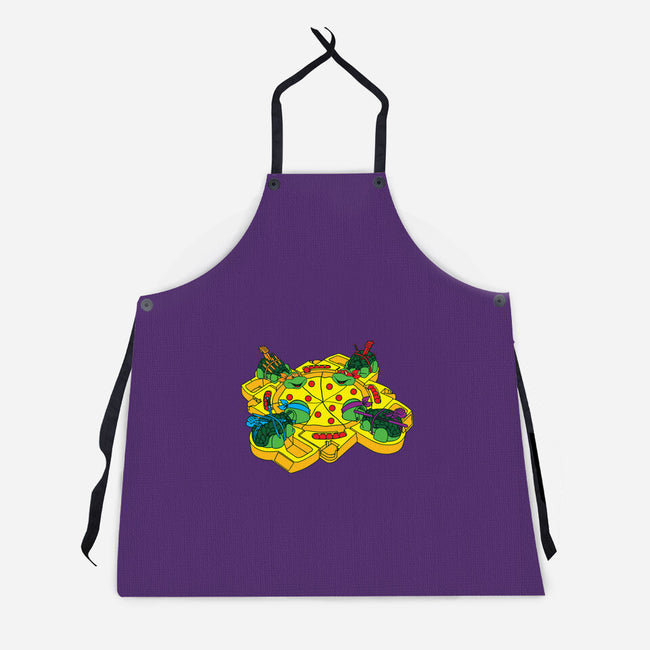 Hungry Hungry Turtles-unisex kitchen apron-dalethesk8er