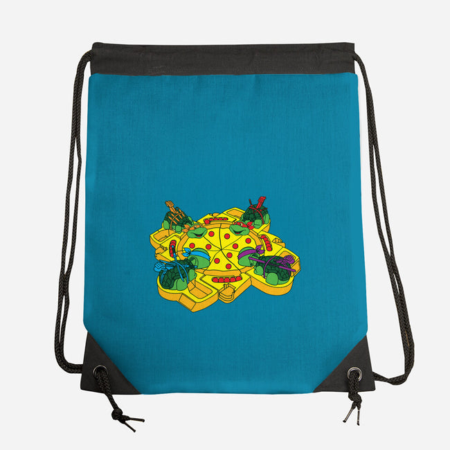 Hungry Hungry Turtles-none drawstring bag-dalethesk8er