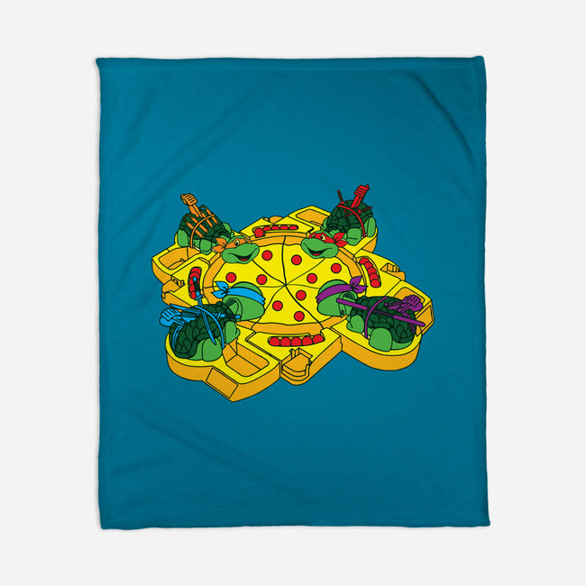 Hungry Hungry Turtles-none fleece blanket-dalethesk8er