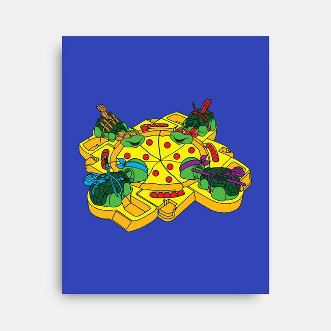 Hungry Hungry Turtles-none stretched canvas-dalethesk8er