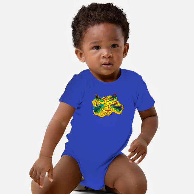Hungry Hungry Turtles-baby basic onesie-dalethesk8er