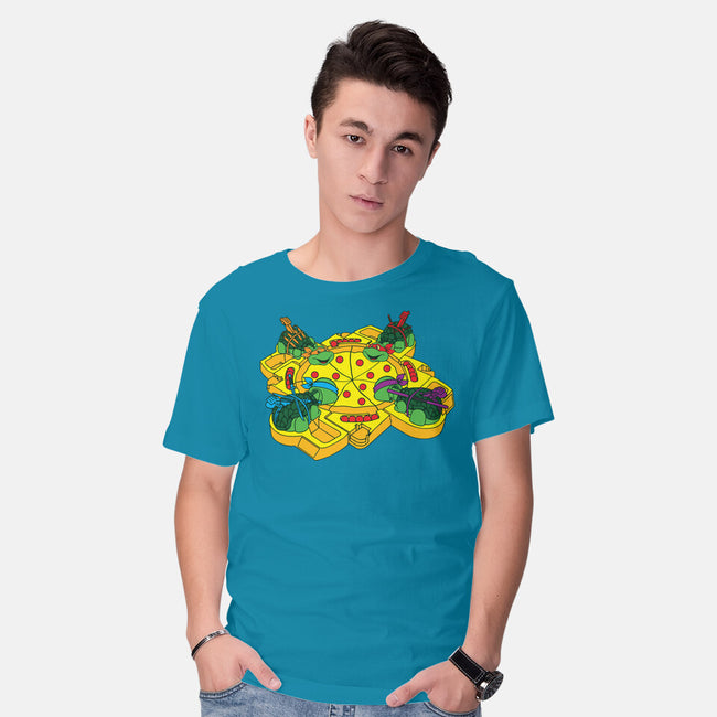Hungry Hungry Turtles-mens basic tee-dalethesk8er