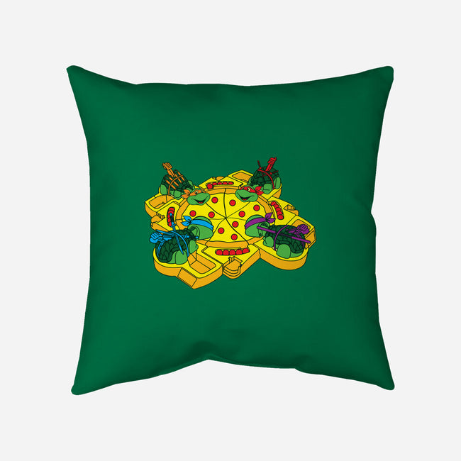 Hungry Hungry Turtles-none removable cover w insert throw pillow-dalethesk8er