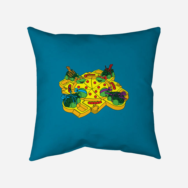 Hungry Hungry Turtles-none removable cover w insert throw pillow-dalethesk8er