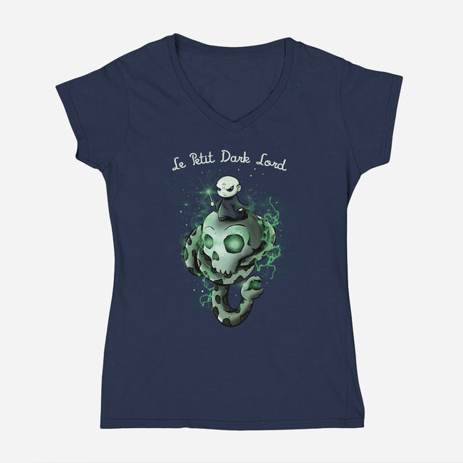 Le Petit Dark Lord-womens v-neck tee-fanfabio