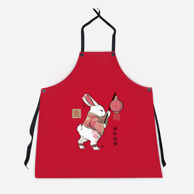 Year Of Rabbit-unisex kitchen apron-xMorfina