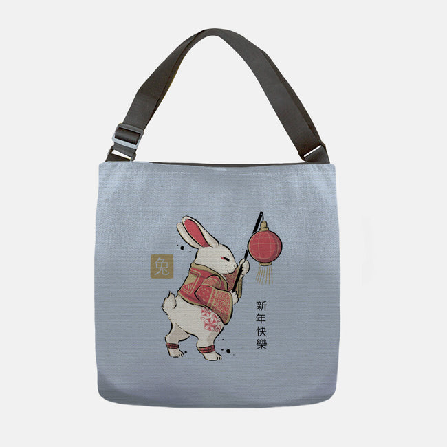Year Of Rabbit-none adjustable tote bag-xMorfina