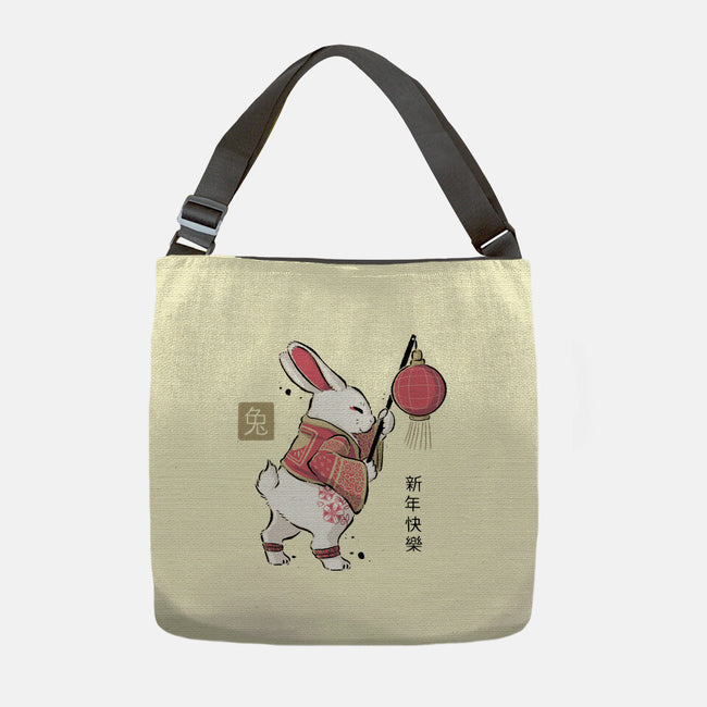 Year Of Rabbit-none adjustable tote bag-xMorfina