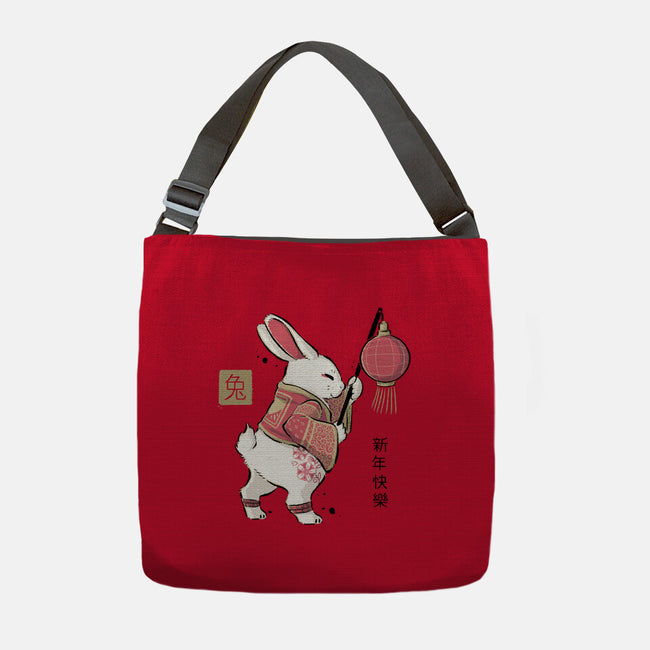 Year Of Rabbit-none adjustable tote bag-xMorfina
