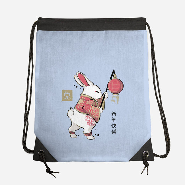 Year Of Rabbit-none drawstring bag-xMorfina