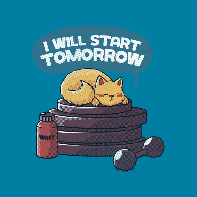 I Will Start Tomorrow-none memory foam bath mat-tobefonseca