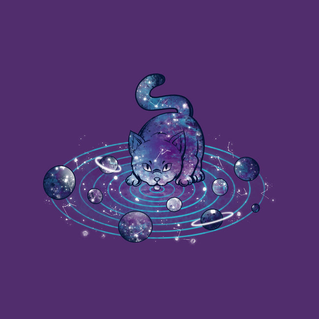 Universe Cat Solar System-womens fitted tee-tobefonseca