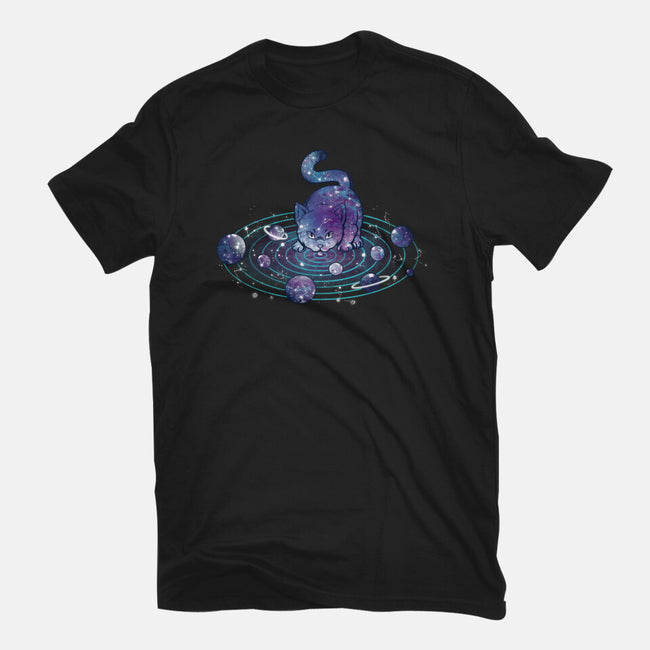 Universe Cat Solar System-womens basic tee-tobefonseca