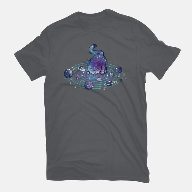 Universe Cat Solar System-womens fitted tee-tobefonseca