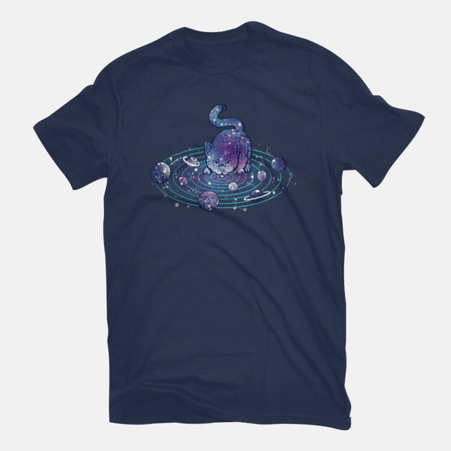Universe Cat Solar System-womens basic tee-tobefonseca