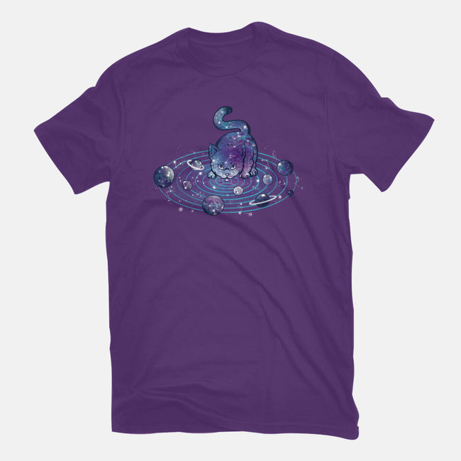 Universe Cat Solar System-mens basic tee-tobefonseca