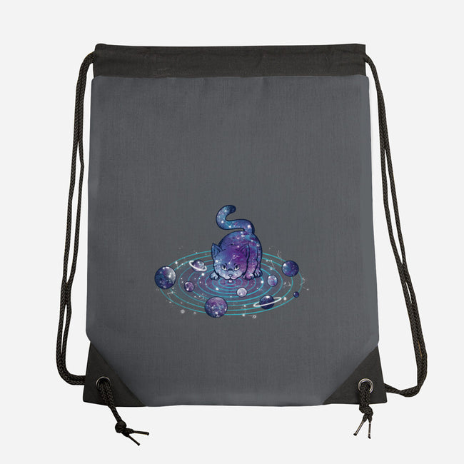 Universe Cat Solar System-none drawstring bag-tobefonseca