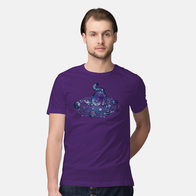 Universe Cat Solar System-mens premium tee-tobefonseca