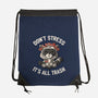 It's All Trash-none drawstring bag-tobefonseca