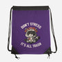 It's All Trash-none drawstring bag-tobefonseca