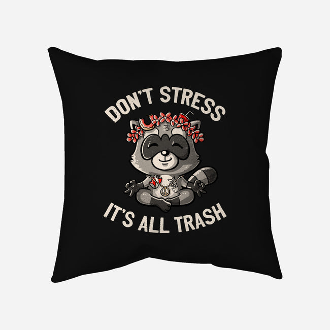 It's All Trash-none removable cover throw pillow-tobefonseca